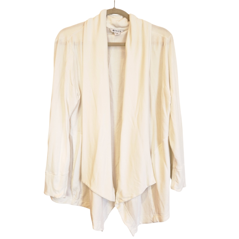 Athleta Pranayama Restore Rib Wrap Color: Bone Rib Size LP Nirvana Soft Fabric - Picture 2 of 16